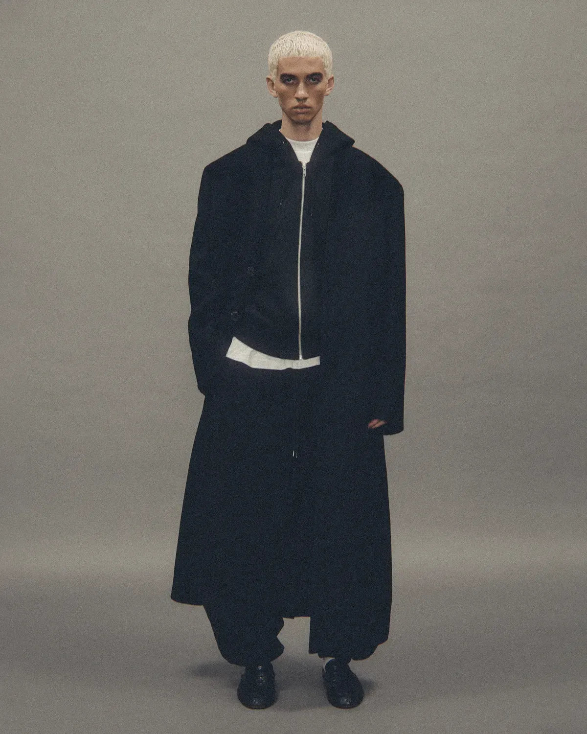 entire studios / SLIM ZIP UP SWEAT PARKA (ESFW26HO03012)
