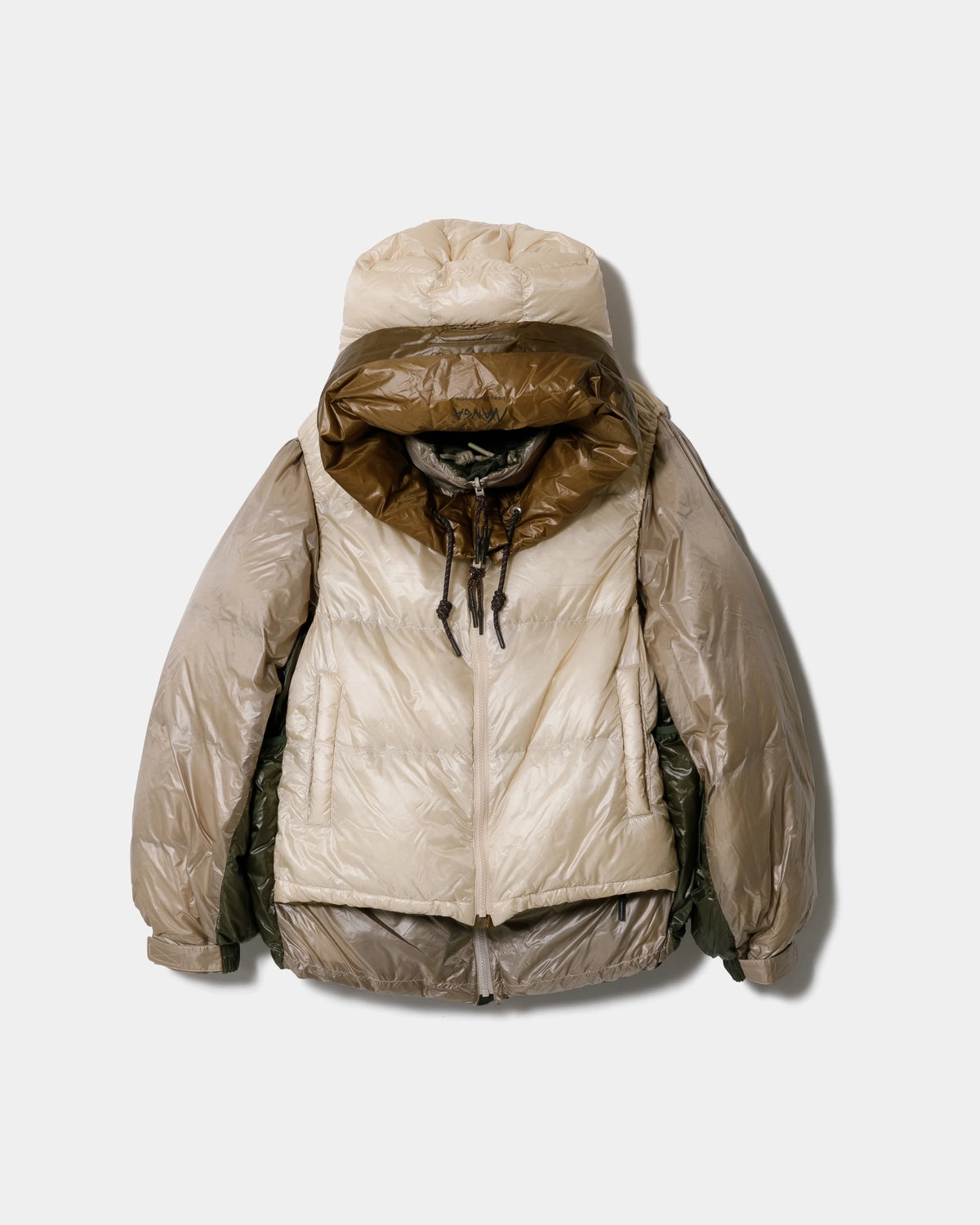 beautiful people の × NANGA multilayering down vest blouson -Women's- (1545103041)