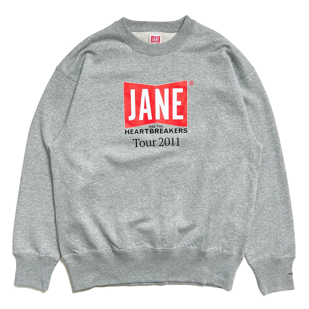 JANE &amp; THE HEARTBREAKERS / L/S PRONTED CREW NECK SWEAT SHIRT "BOWERY" 