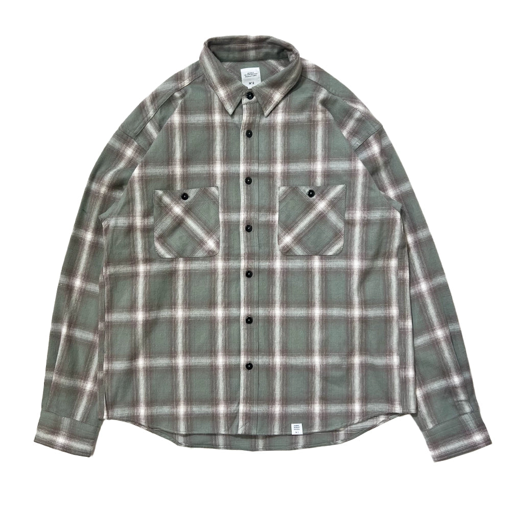 BEDWIN & THE HEARTBREAKERS の L/S OMBRE CHECK SHIRTS "EWAN"