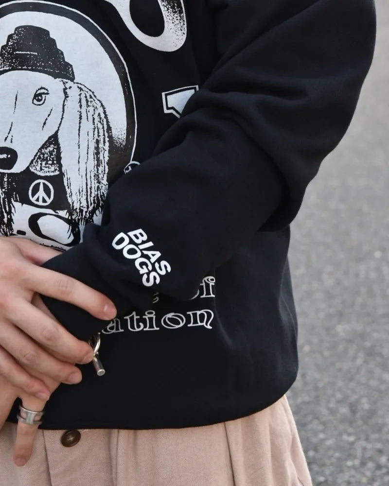 BIAS DOGS / × EVISEN BIAS DOGS 2HD CREW SWEAT 