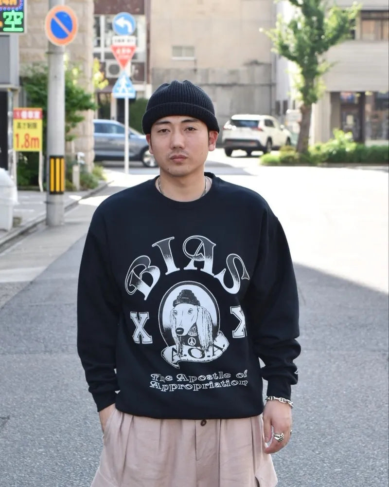 BIAS DOGS / × EVISEN BIAS DOGS 2HD CREW SWEAT 