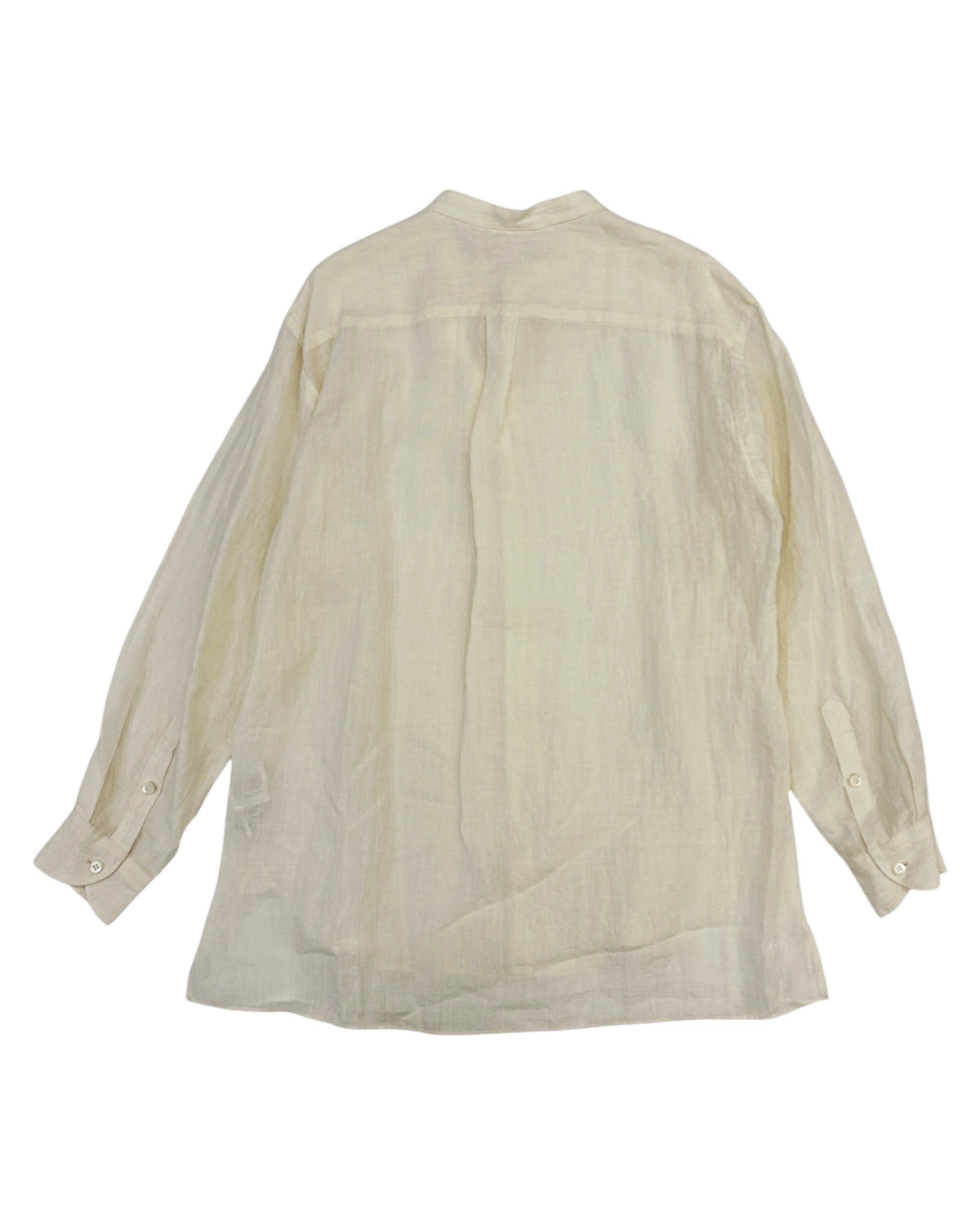 blurhms / Linen Band-collar Shirt (BHS25F021)