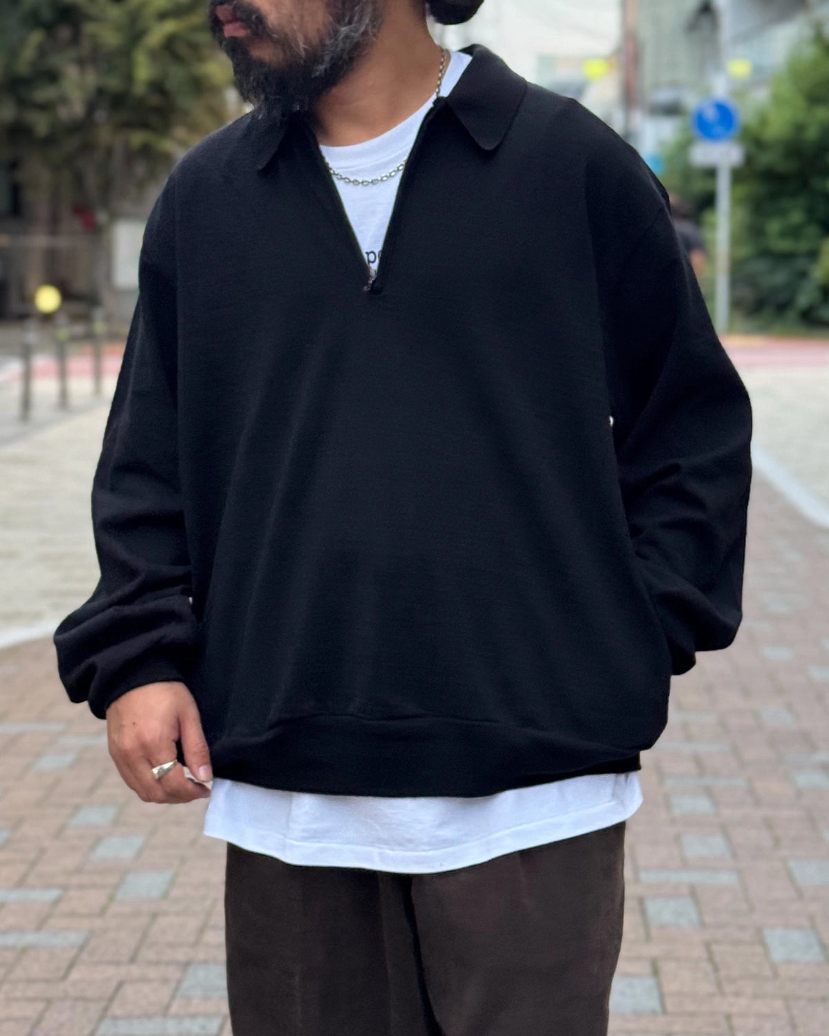 blurhms の Co/Silk Nep Harf-zip P/O (BHS25S037F26)