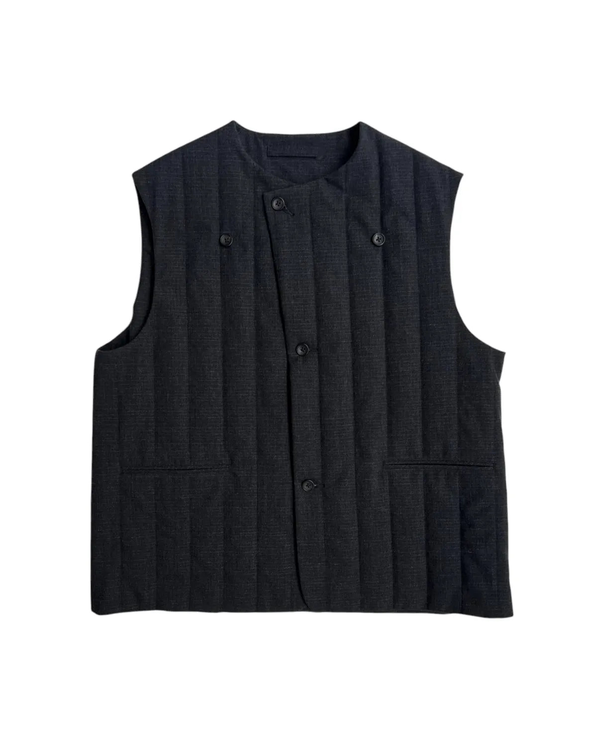 blurhms の Wool Ramie Mohair Quilted Vest (BHS26F014)