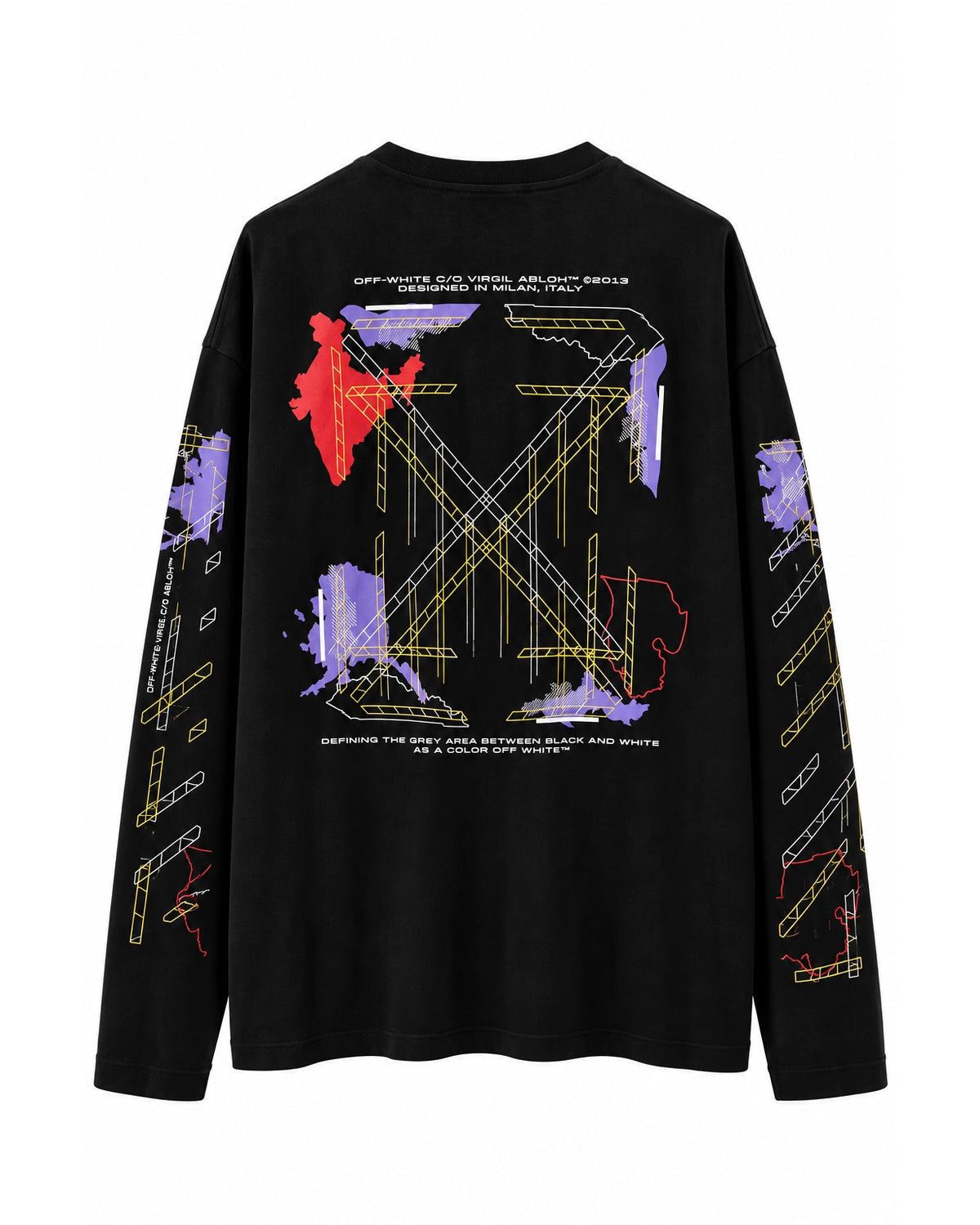 Off-White / ARCHIGEOGRAPHY ARROW SKATE L/S TEE (OMAF26-RTW0092)