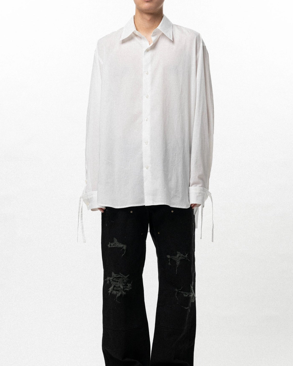 KAMIYA / Drawstring Cuff Shirt (G16SH050)