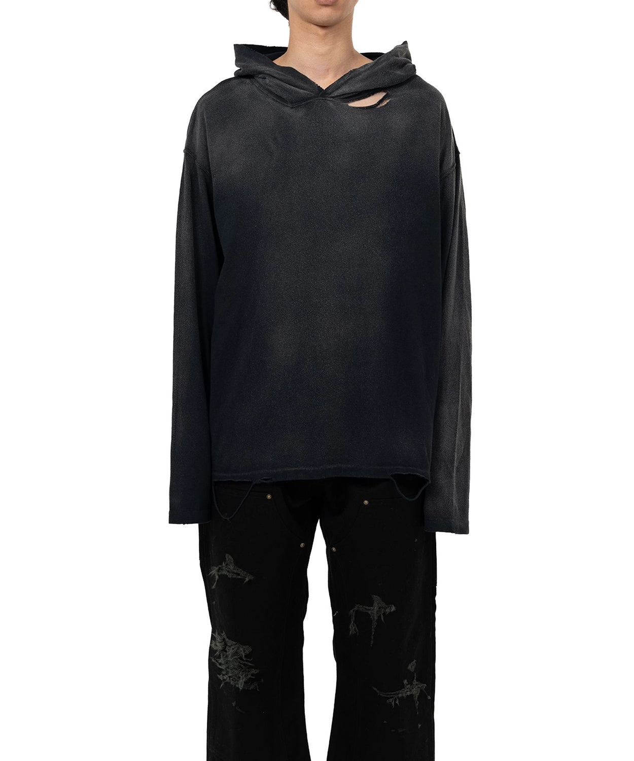 KAMIYA / Dstrsd Lightweigt Hoodie (G15HD089)