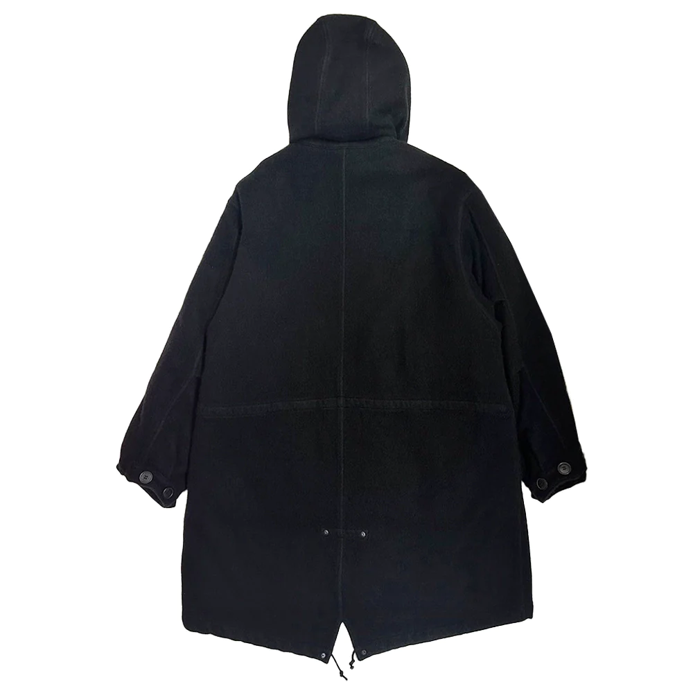 COMOLI / Cashmere military hooded coat