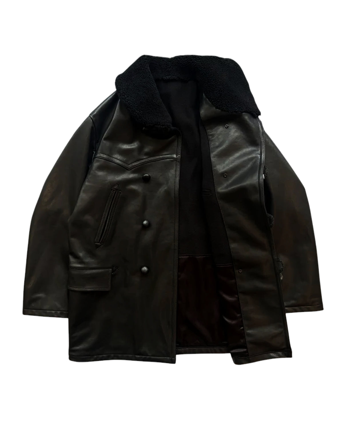 COMOLI / ラムレザー カナディアンコート (C03-04015)