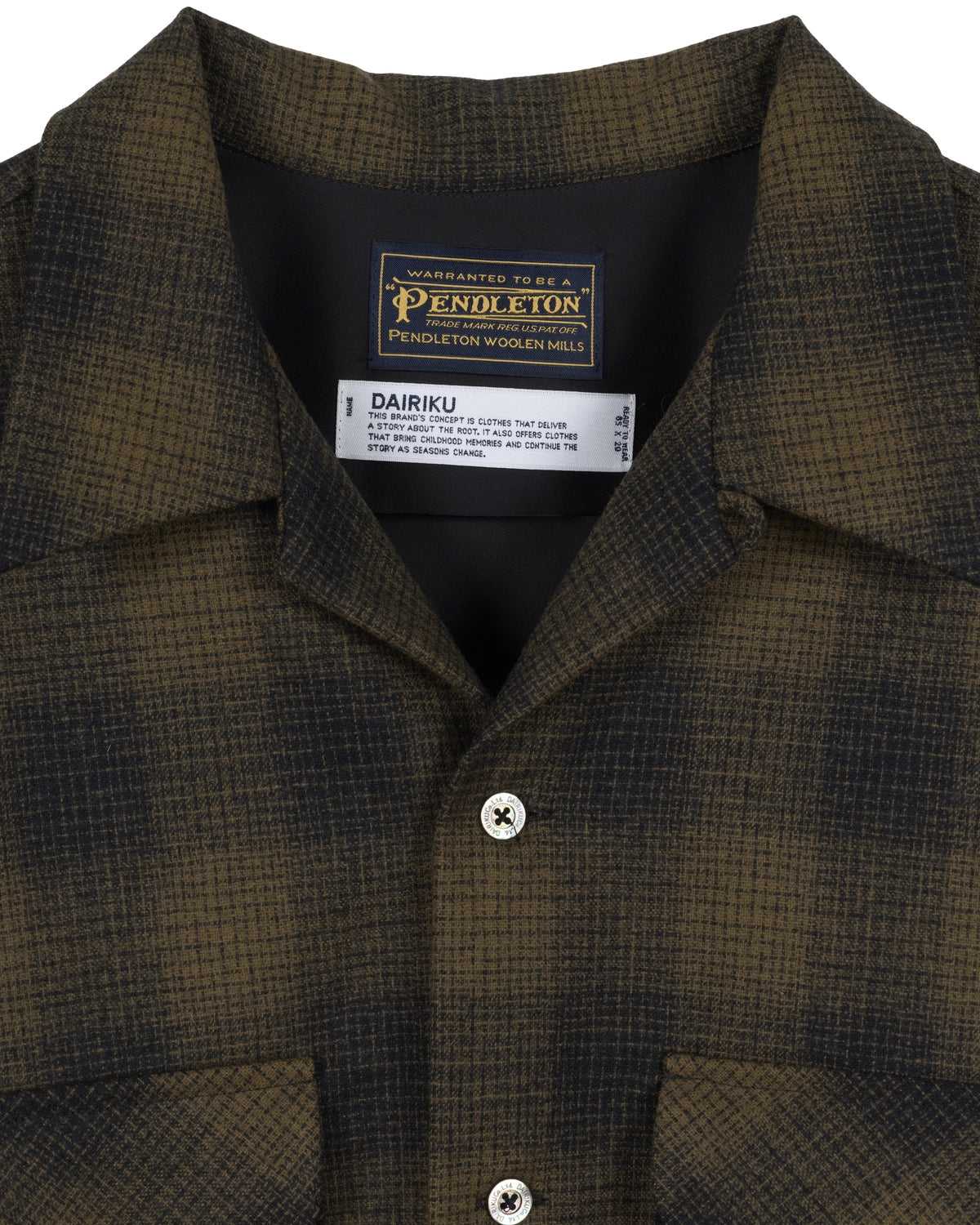 PENDLETON × DAIRIKU / Open Collar Shirt (54751285)