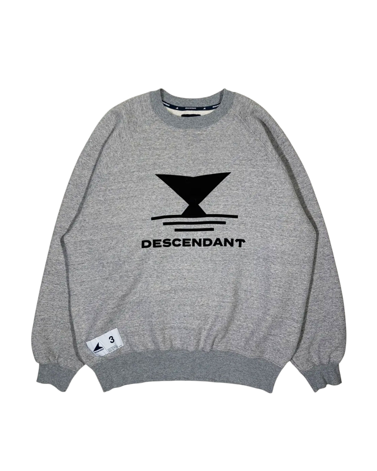DESCENDANT DIRT CREW NECK ロゴクルーネックスウェットシャツ
