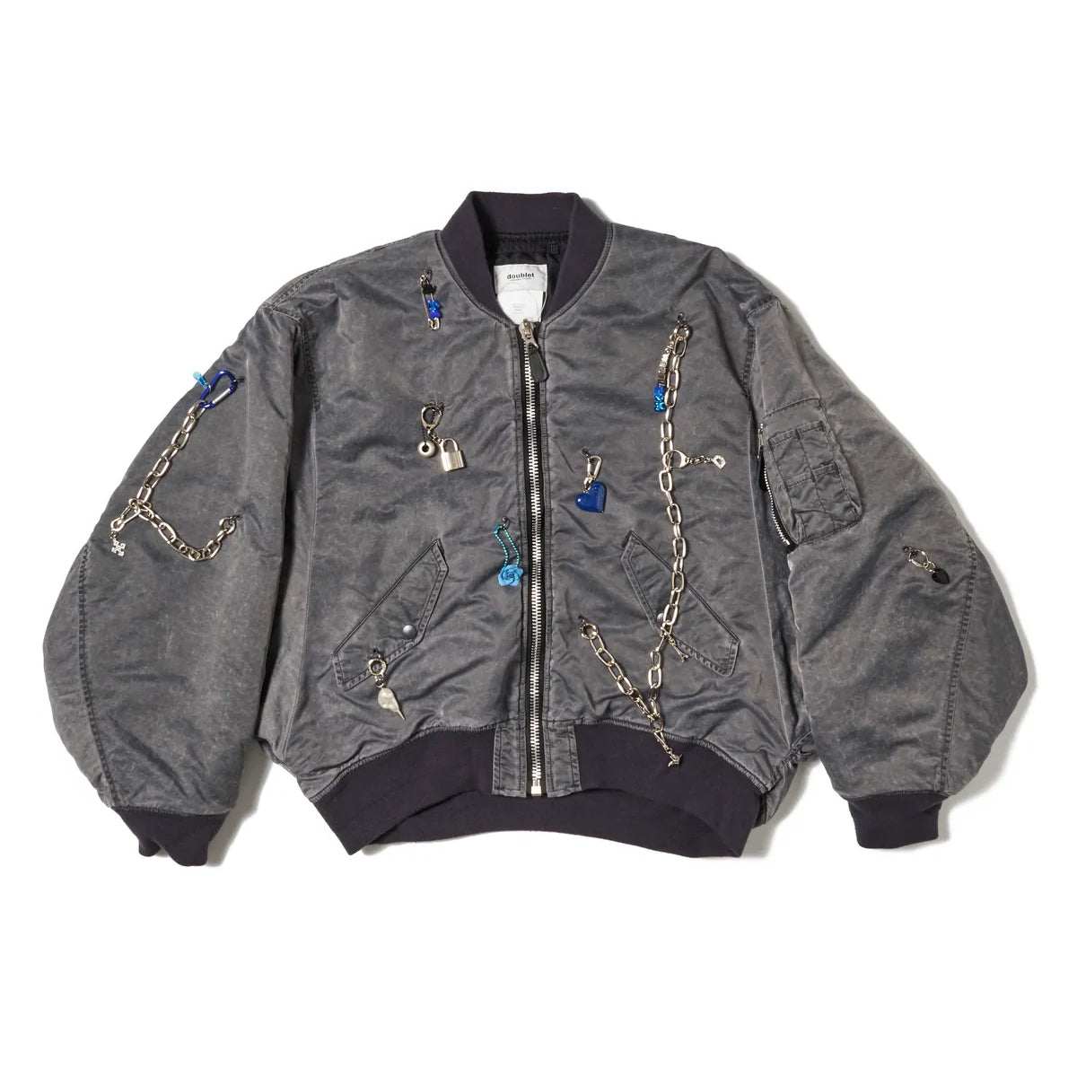 ジャケット・アウター lautshi double bomber jacket doublet_KEY_CHAIN_DECORATED_BO