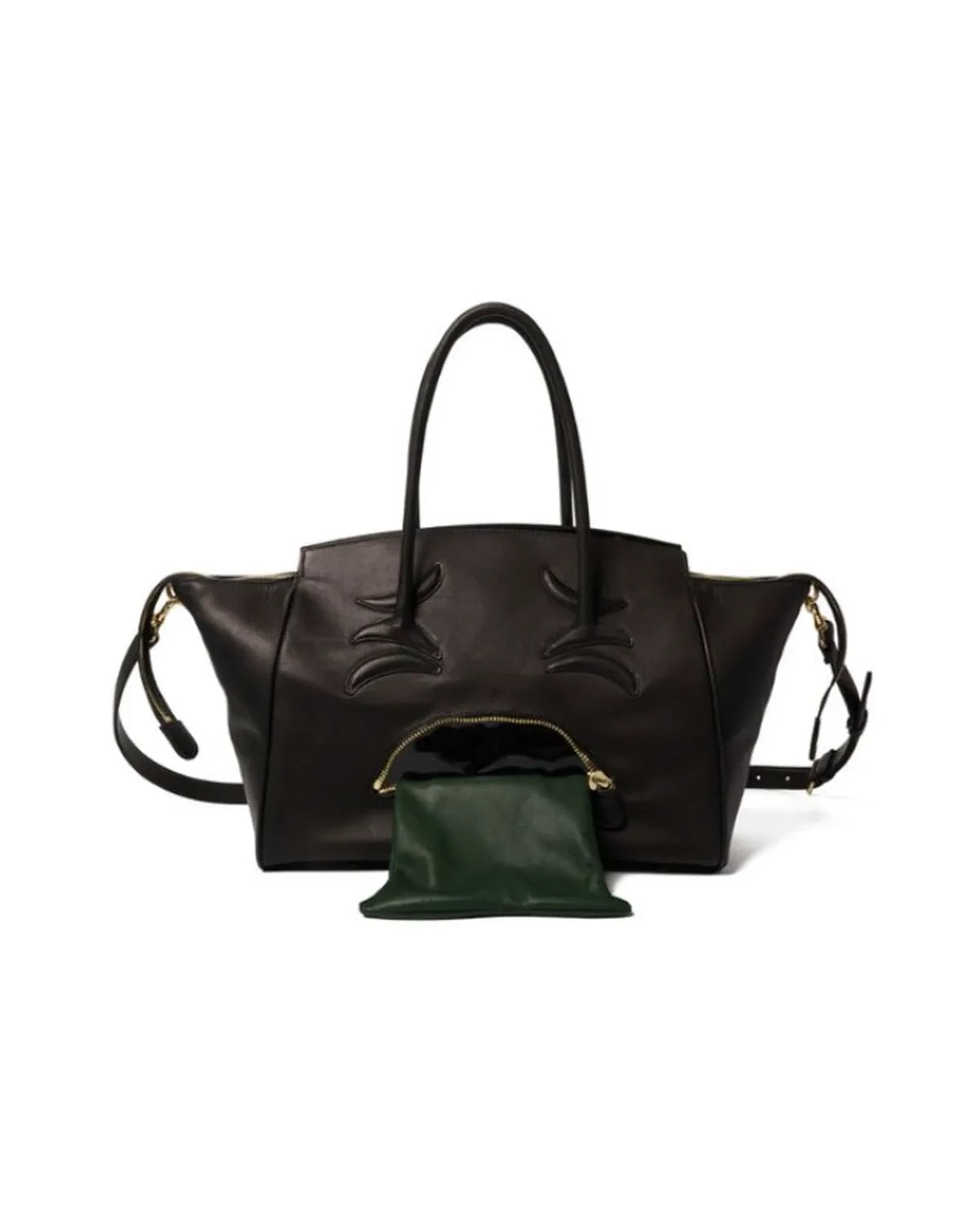 doublet の VOMITING EMOJI LEATHER BAG (26AW73BG88)