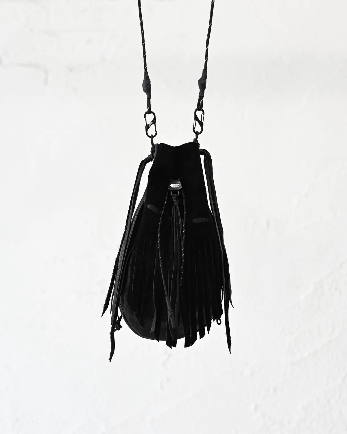 MIYAGIHIDETAKA -Rafu-  / B:TOGETHER × MIYAGIHIDETAKA Fringe ”KINCHAKU” Leather Bag (MH080)