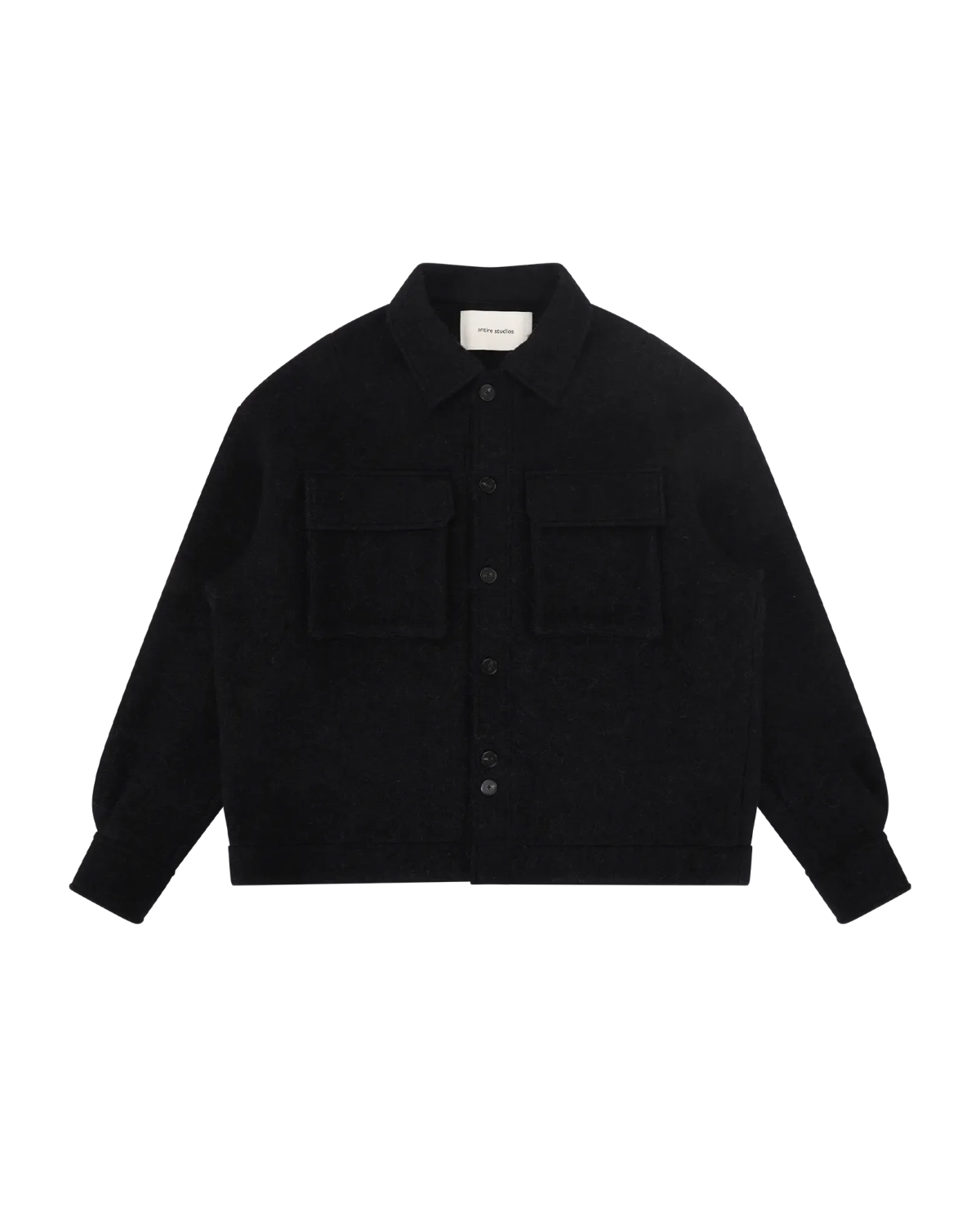 entire studios の Fjord Shirt Black (ESFW26SR026130015)