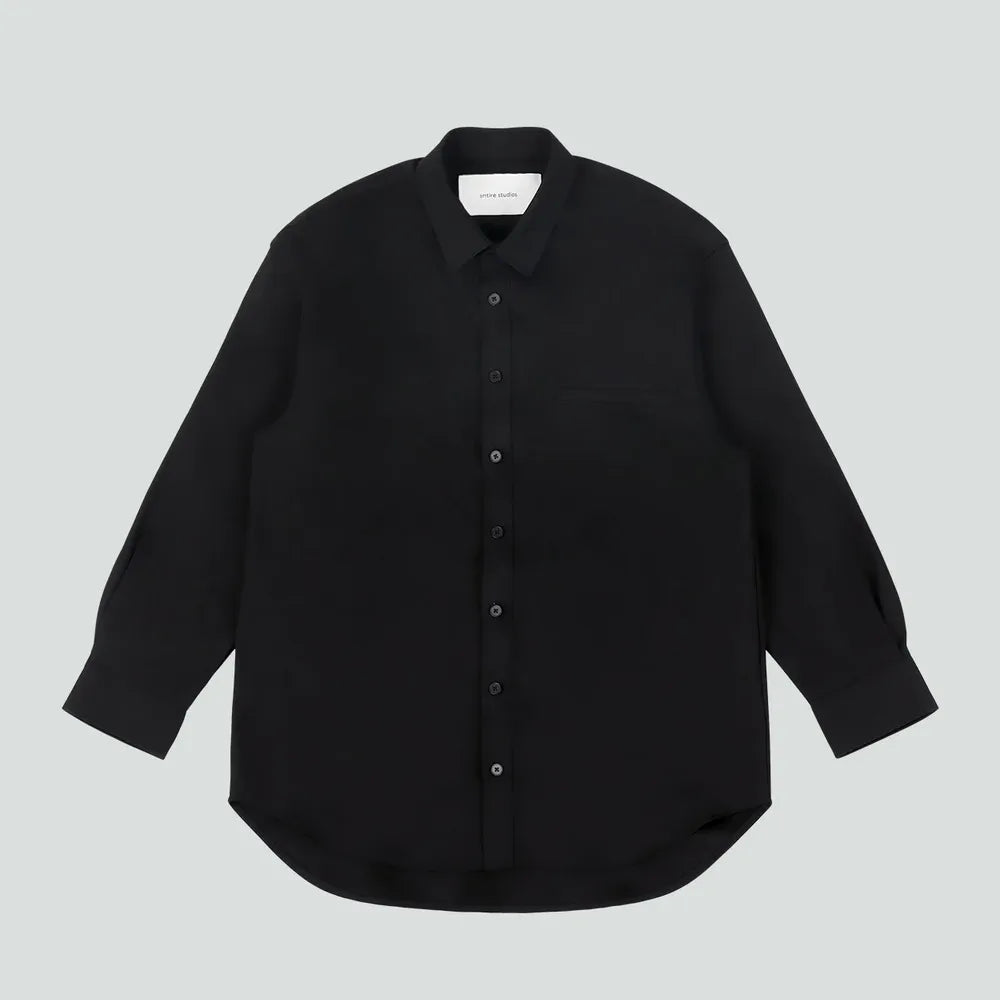 entire studios の GIANT WOOL SHIRT (ES2597BL)