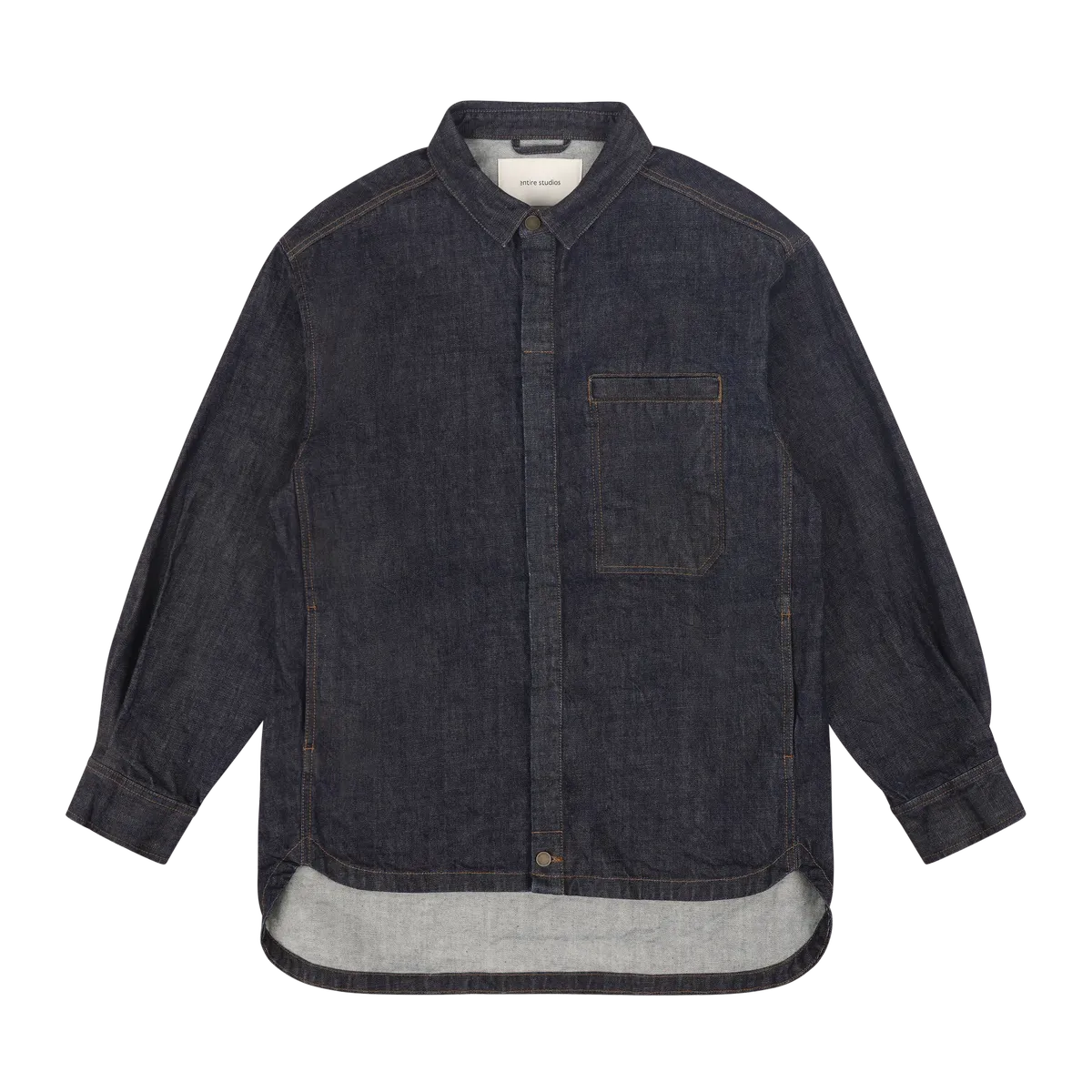 entire studios HERCULEAN デニムシャツジャケット entire studios HERCULEAN DENIM SHIRT JACKET (CHARGRILL)の商品