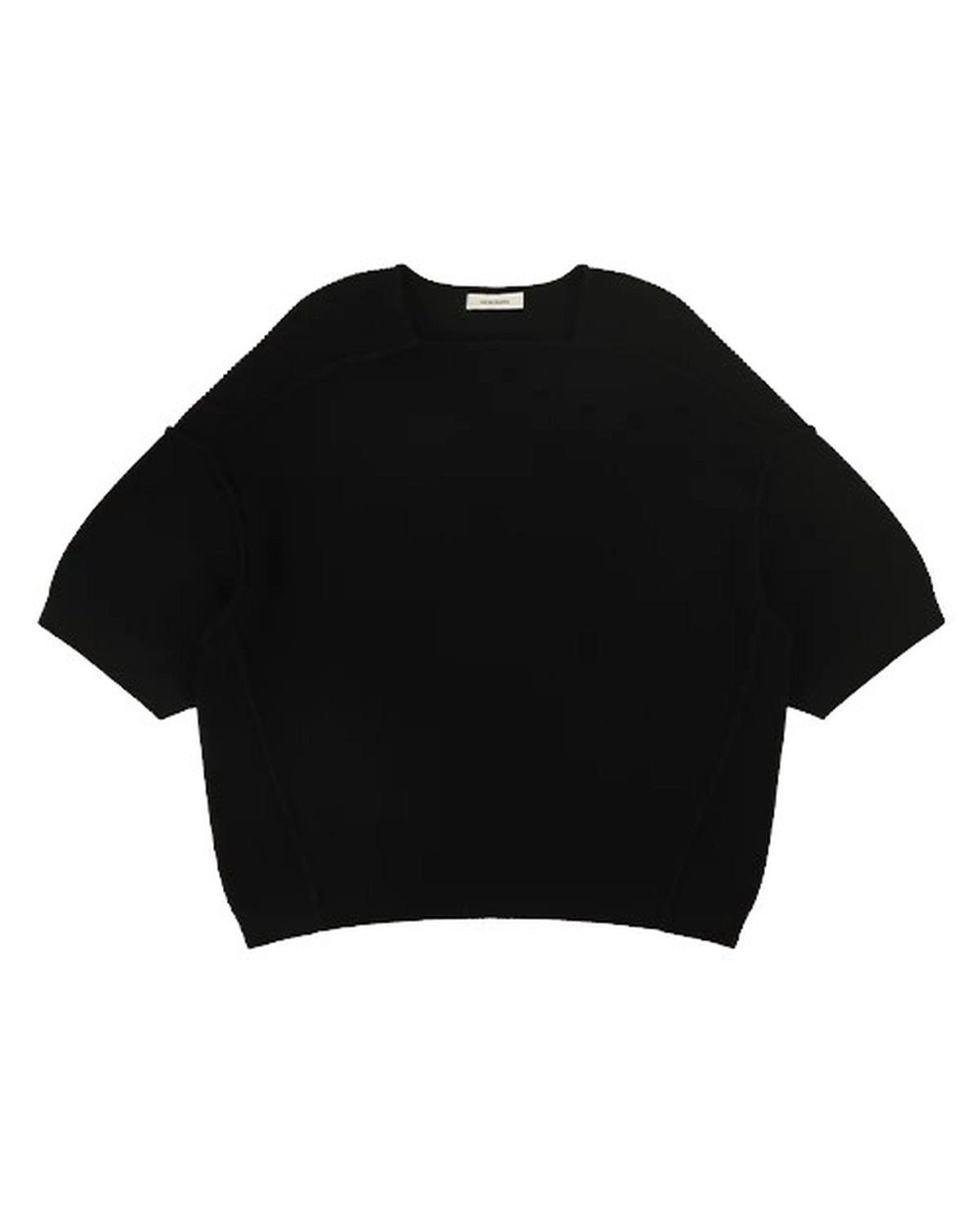 entire studios の KNIT BLOCK TEE (ESU-S25-10041-BL)