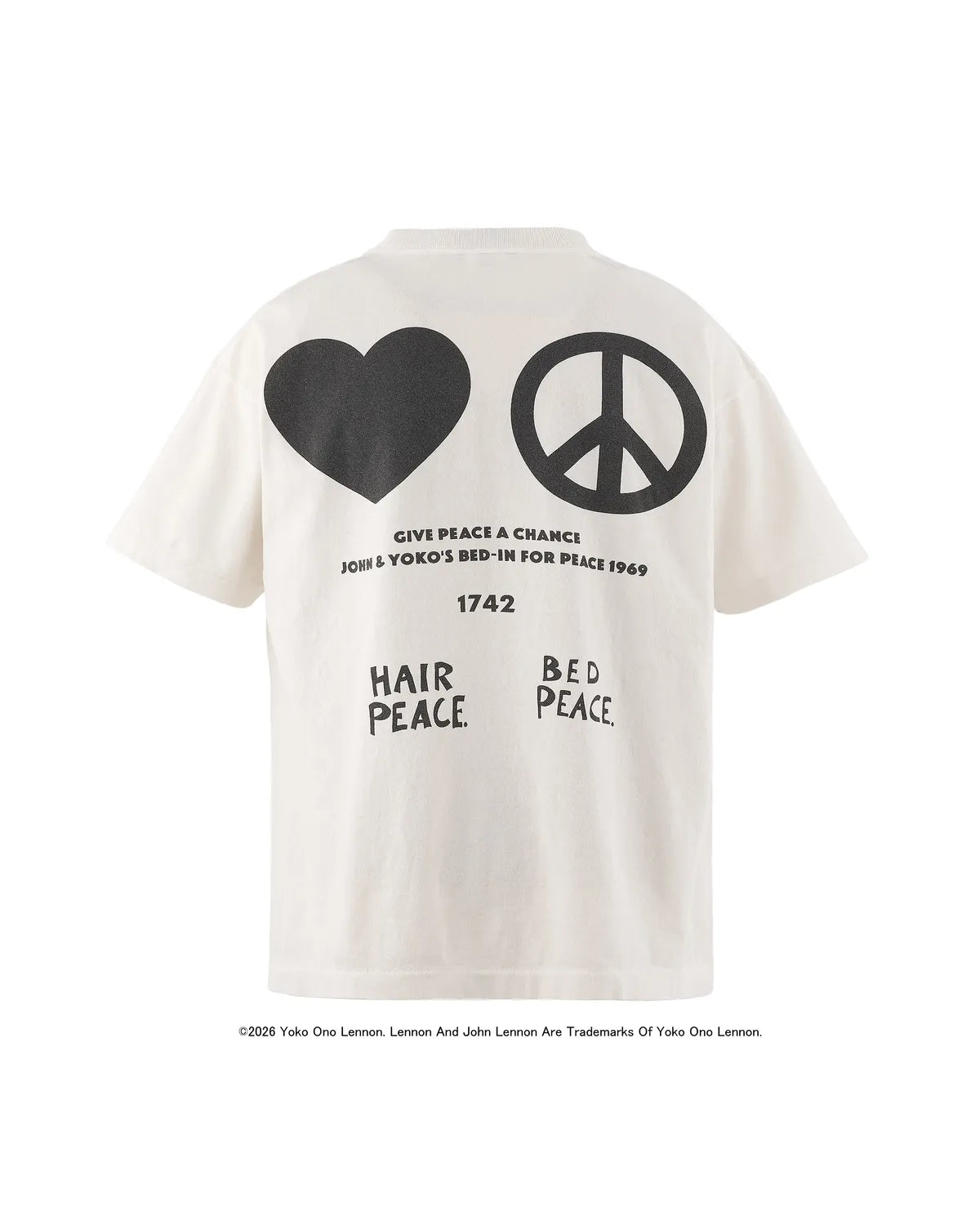 ©︎SAINT Mxxxxxx × JOHN LENNON / JL_SS T-SHIRT / IMAGINE PEACE (SM-MK8-0000-C27)