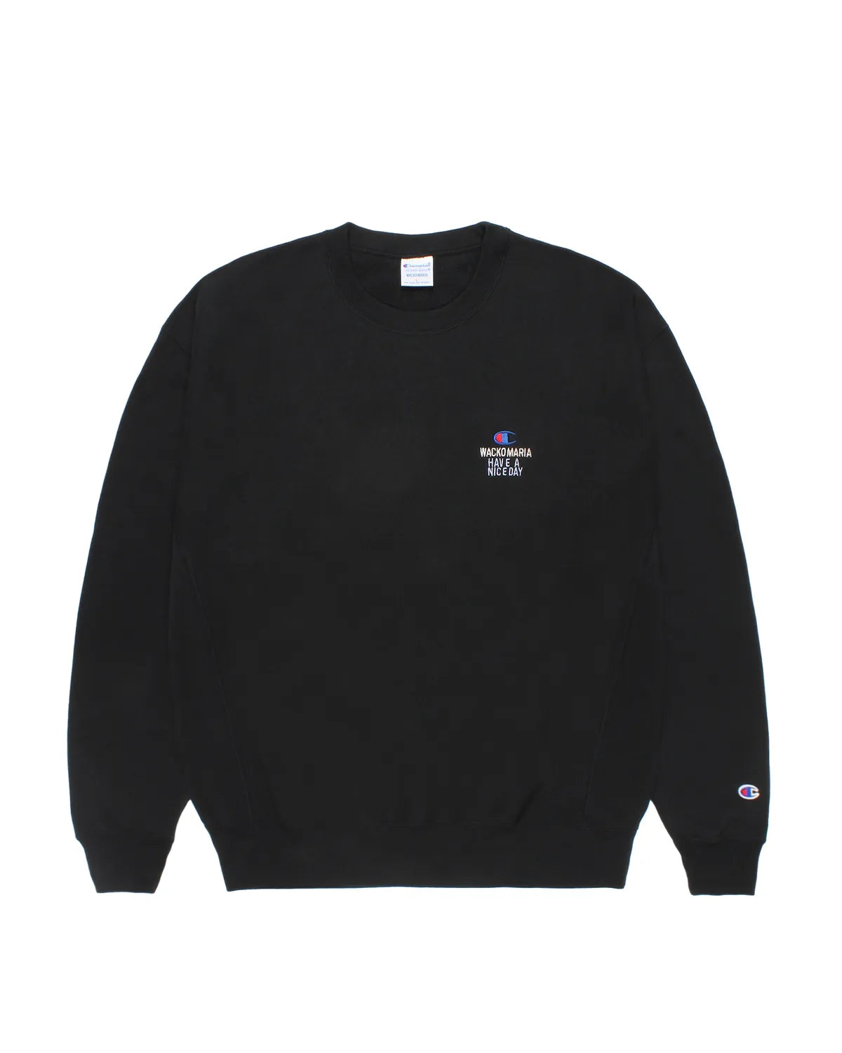 WACKO MARIA × Champion / REVERSE WEAVE CREW NECK SWEAT SHIRT (26FW-WMC-CP04)