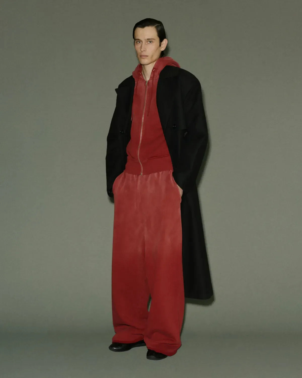 entire studios / SLIM ZIP UP SWEAT PARKA (ESFW26HO03012)