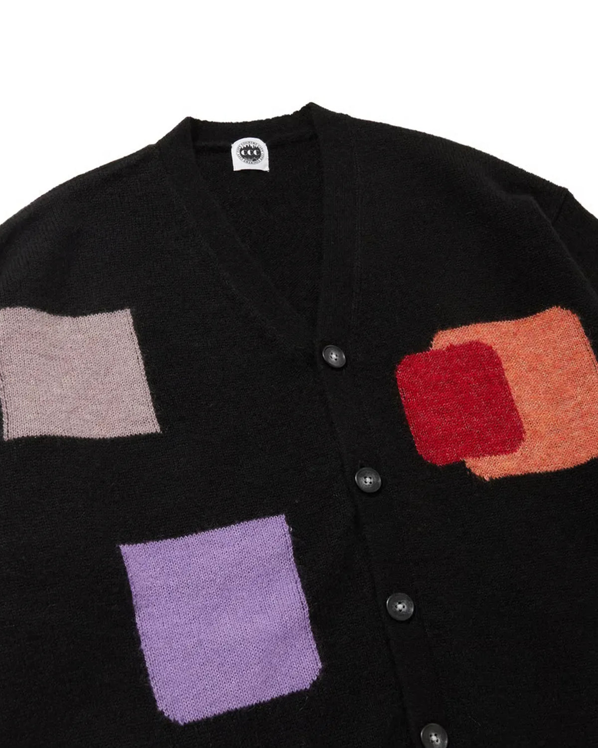 CITY COUNTRY CITY / MOHAIR CARDIGAN WITH BADGE (CCC-263KN004)