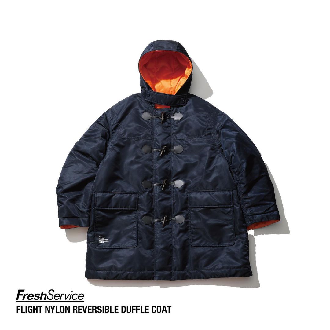 FreshService / FLIGHT NYLON REVERSIBLE DUFFLE COAT