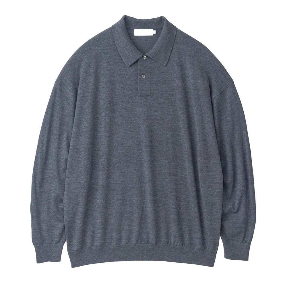 Graphpaper / High Gauge Knit Oversized L/S Polo