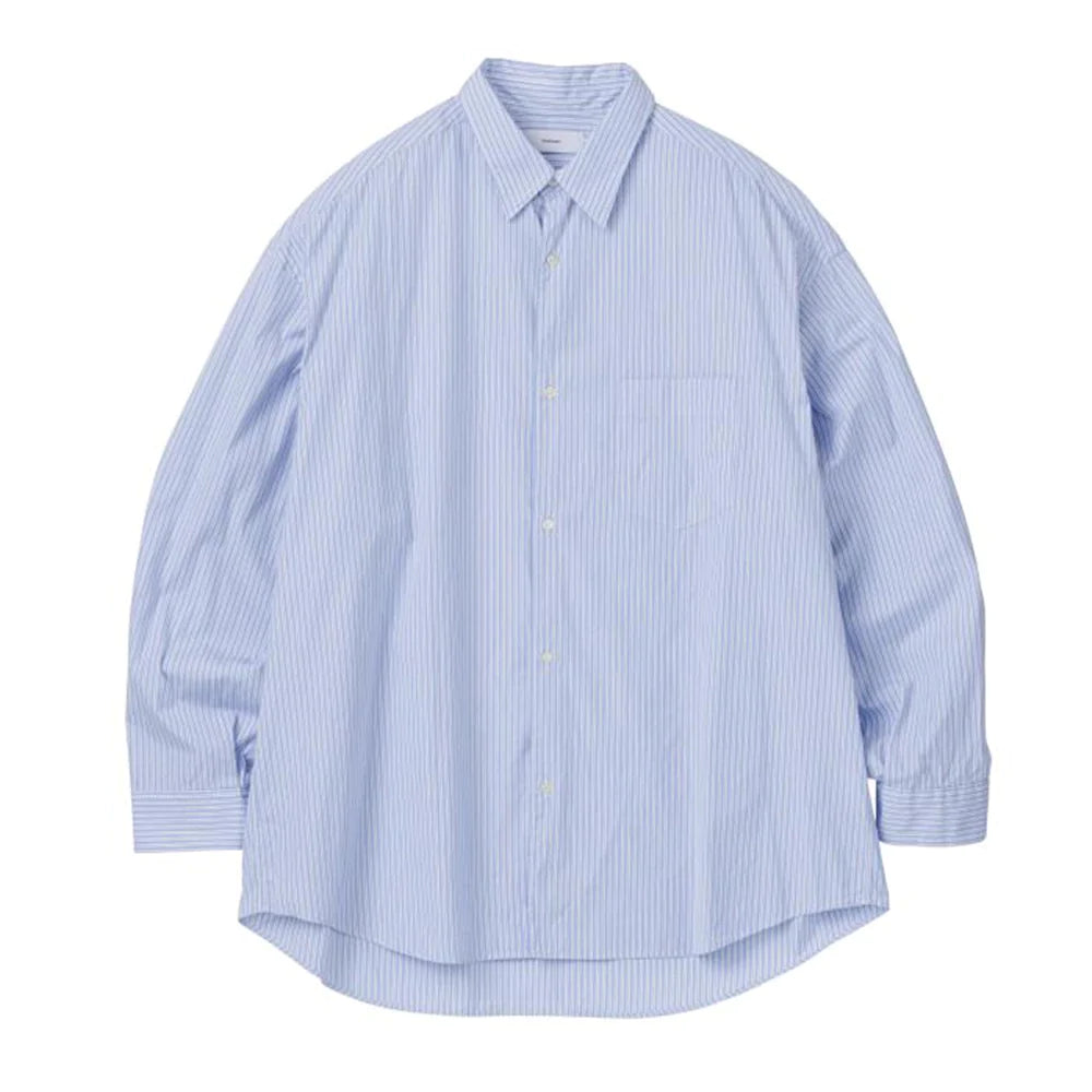 GraphpaperのSOKTAS High Count Broad L/S Oversized Regular Collar Shirt (STRIPE)