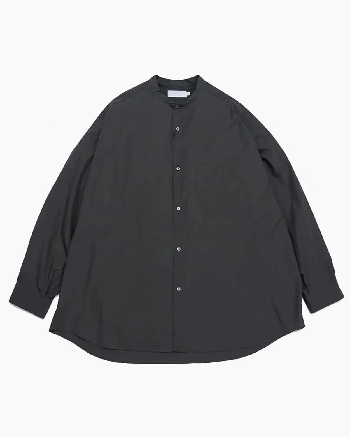 Graphpaper / Broad L/S Oversized Band Collar Shirt (GM251-50002B)