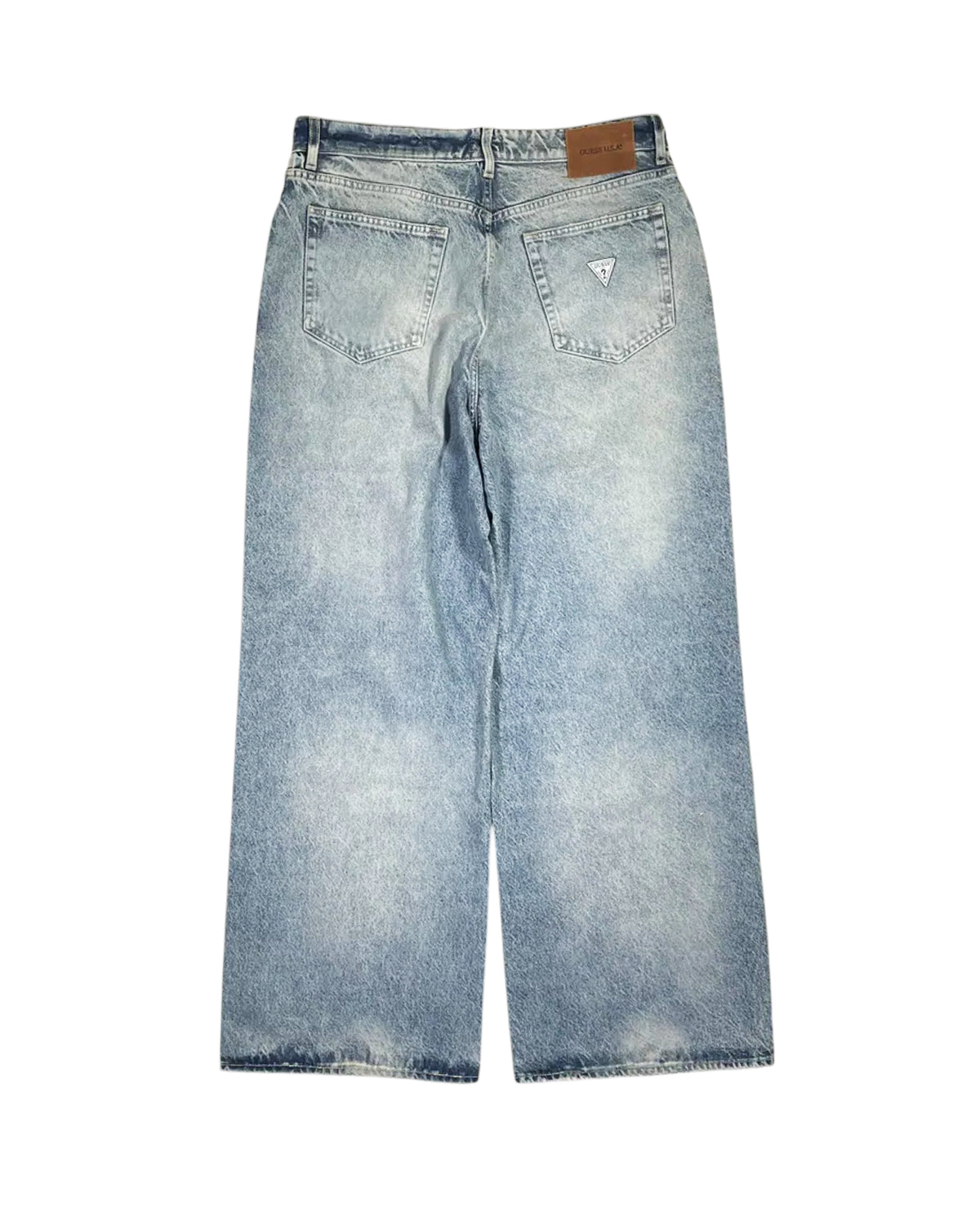 GUESS U.S.A / Mid Waist Wide Leg Jeans (M5BA91D0304-GUDL)