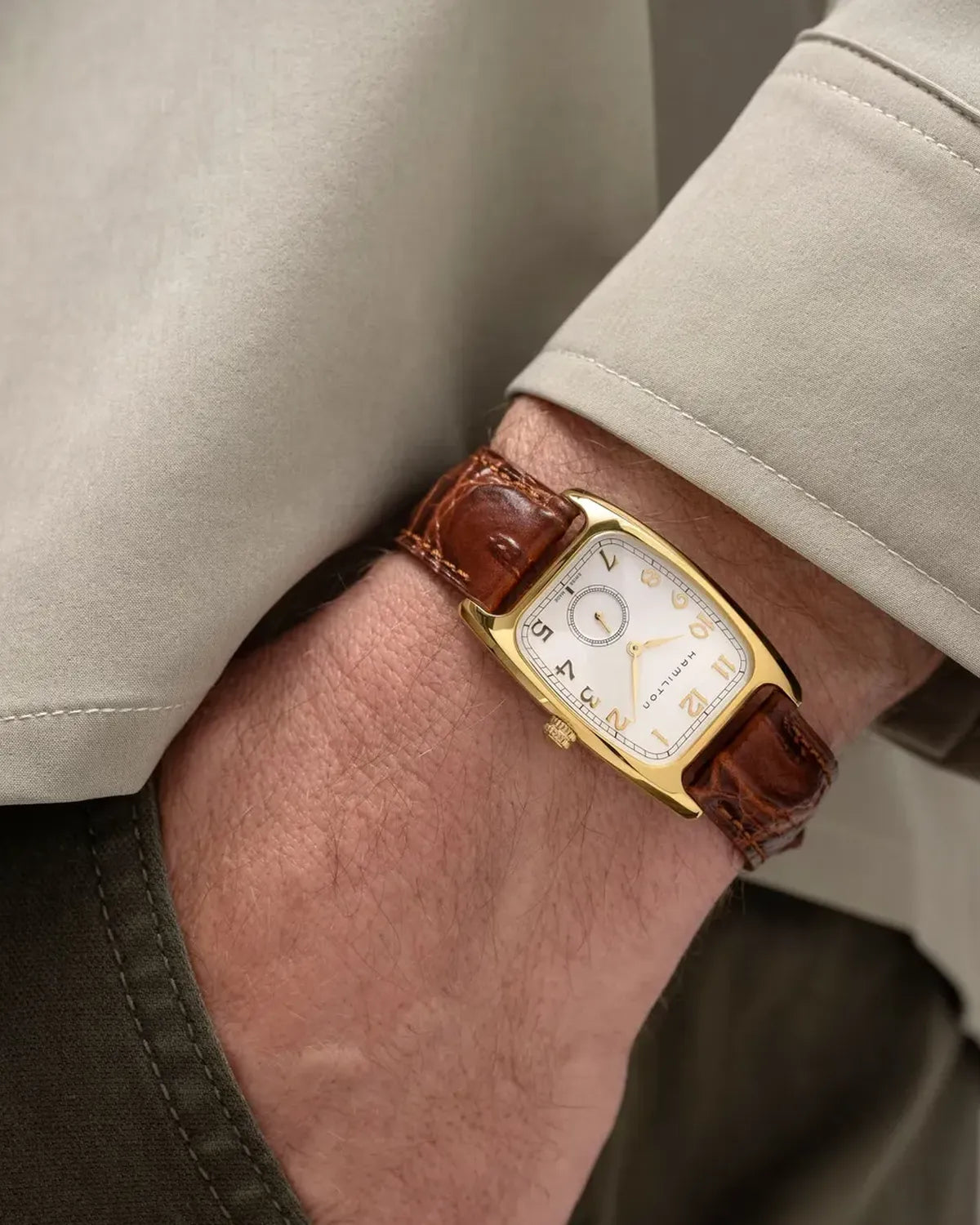 HAMILTON / アメリカン クラシック Boulton Quartz -27mm x 32mm- (H13431553)