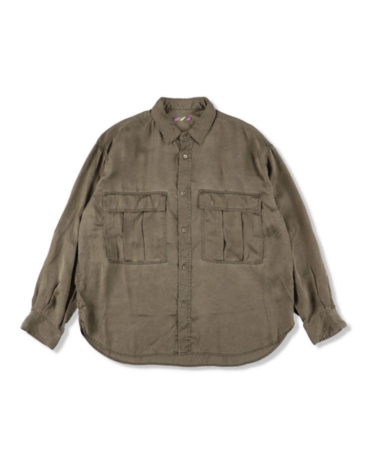 is-ness の Cupro Military Shirt (26AW_13_1008AWSH01)