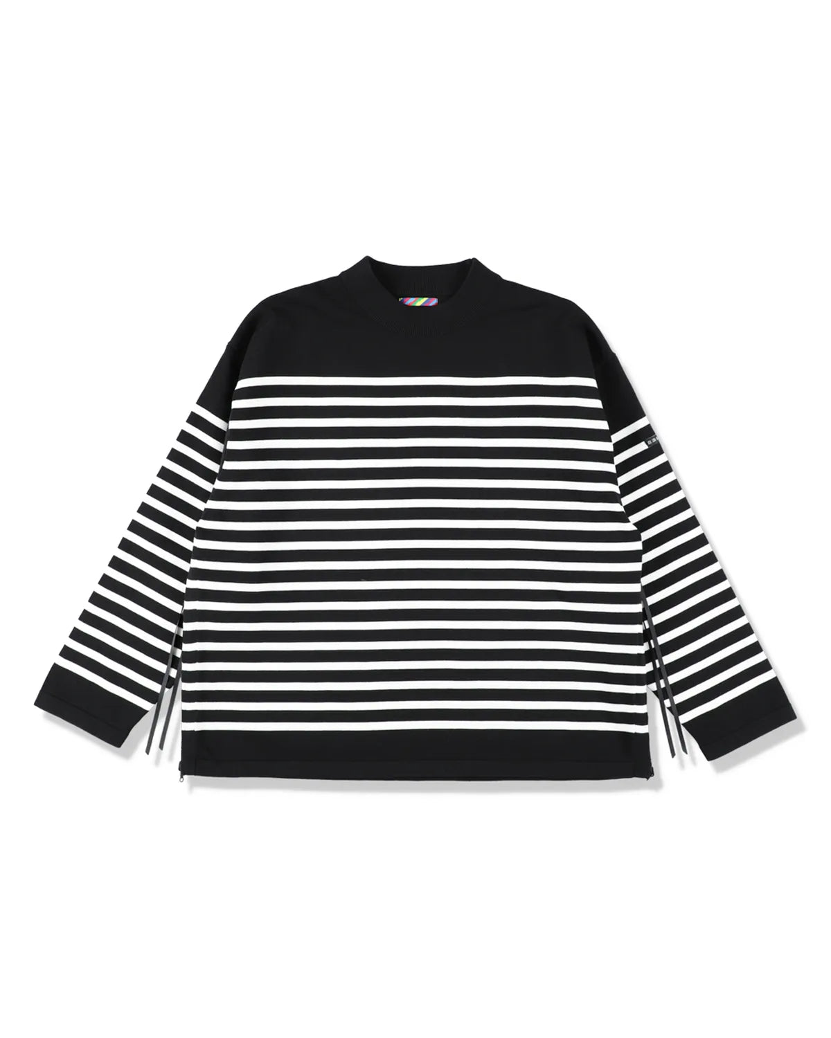 is-ness の KNIT VENTILATION BORDER LONG SLEEVE SHIRT (25SS_34_1007KNITT03)