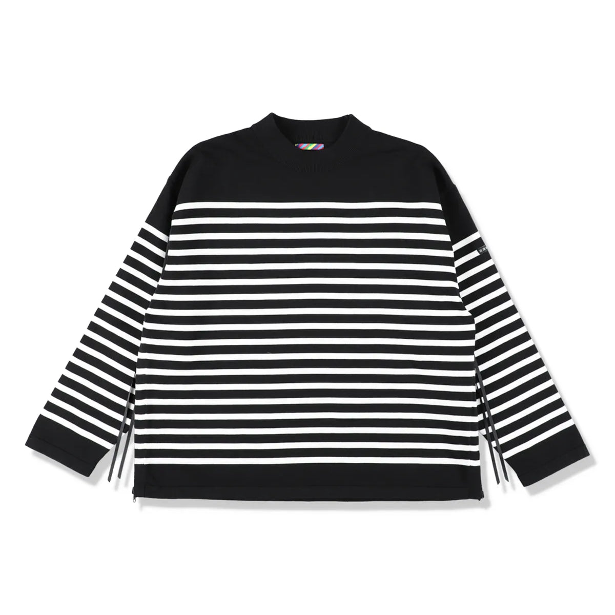有名ブランド is-ness SLEEVE LONG BORDER VENTILATION KNIT / (イズネス) トップス