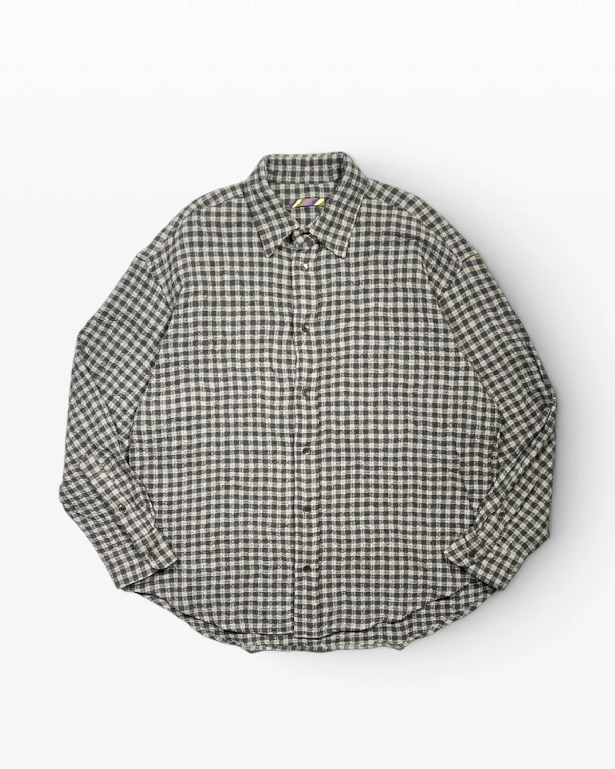 is-ness  の Ripple Check Shirt (26AW_10_UN22SHLS02-C)
