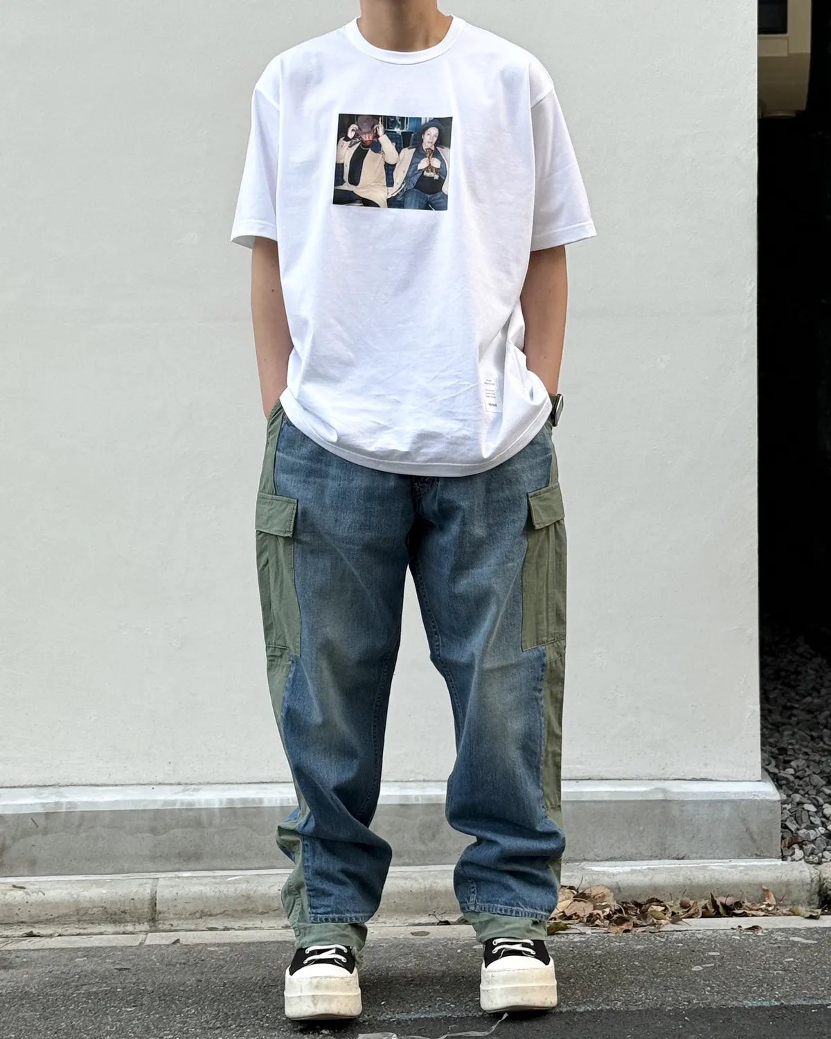 01ss JYUYA WATANABE MAN 半袖Tシャツ L レイヤード風 【公式通販】
