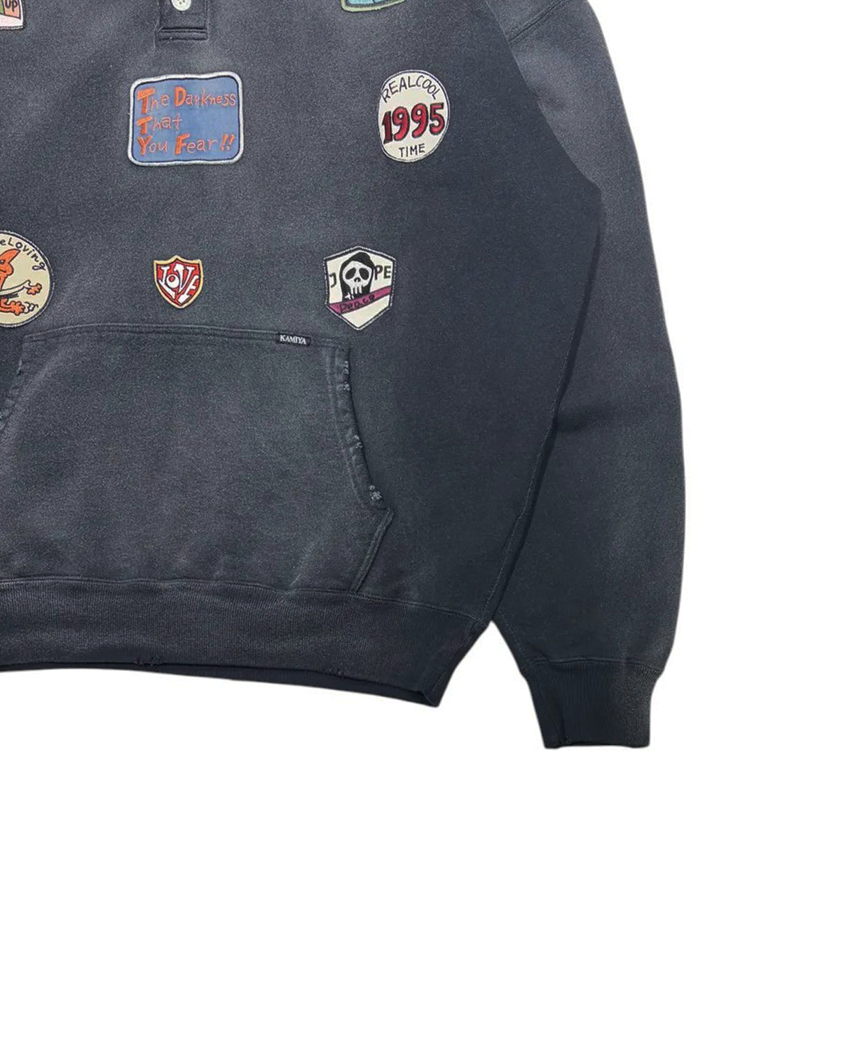 KAMIYA / Henry Neck Hooded T/C Mult Ptc (G16HD073)