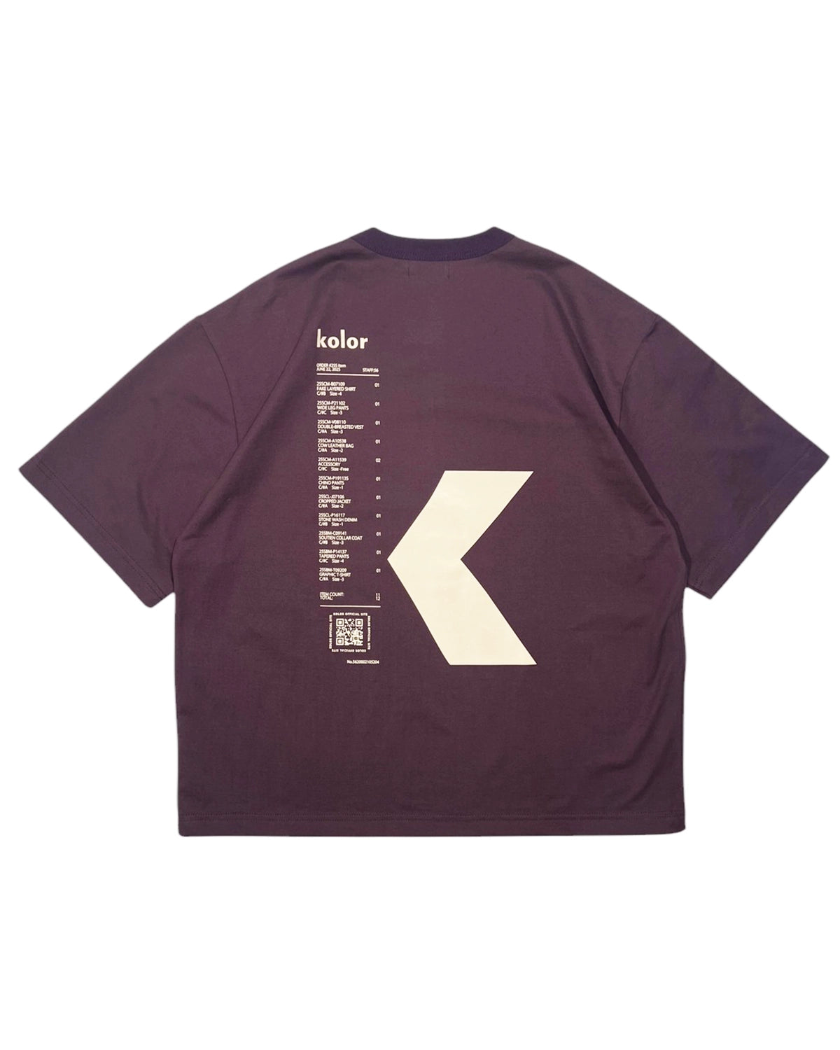 kolor / T-SHIRT (25SCM-T11208)