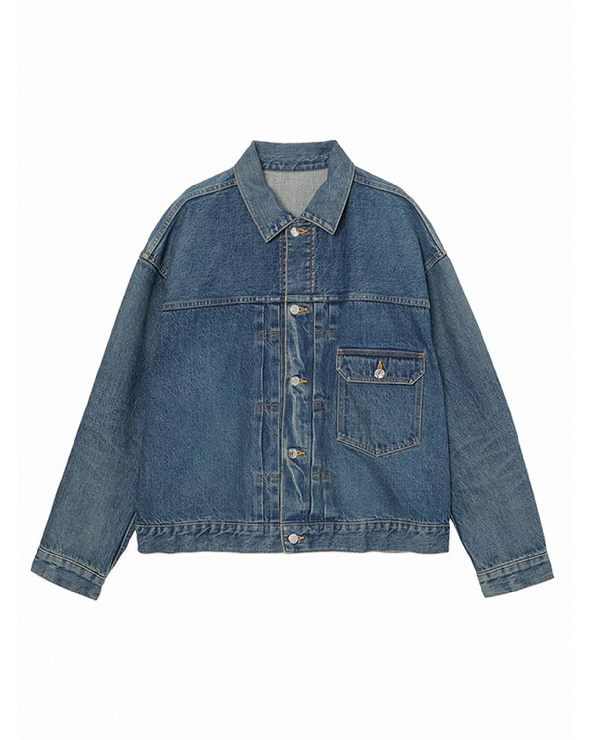 lucien pellat-finet の メンズ トラッカージャケット デニム (213-51702)