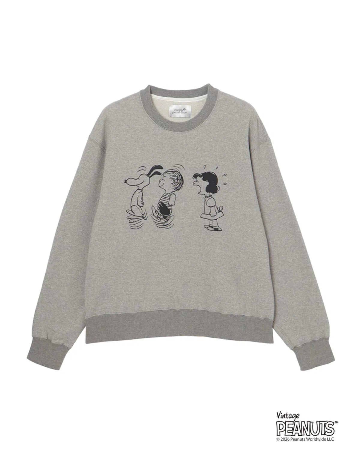 lucien pellat-finet × PEANUTS の フレンチテリー クルーネック (213-63400)