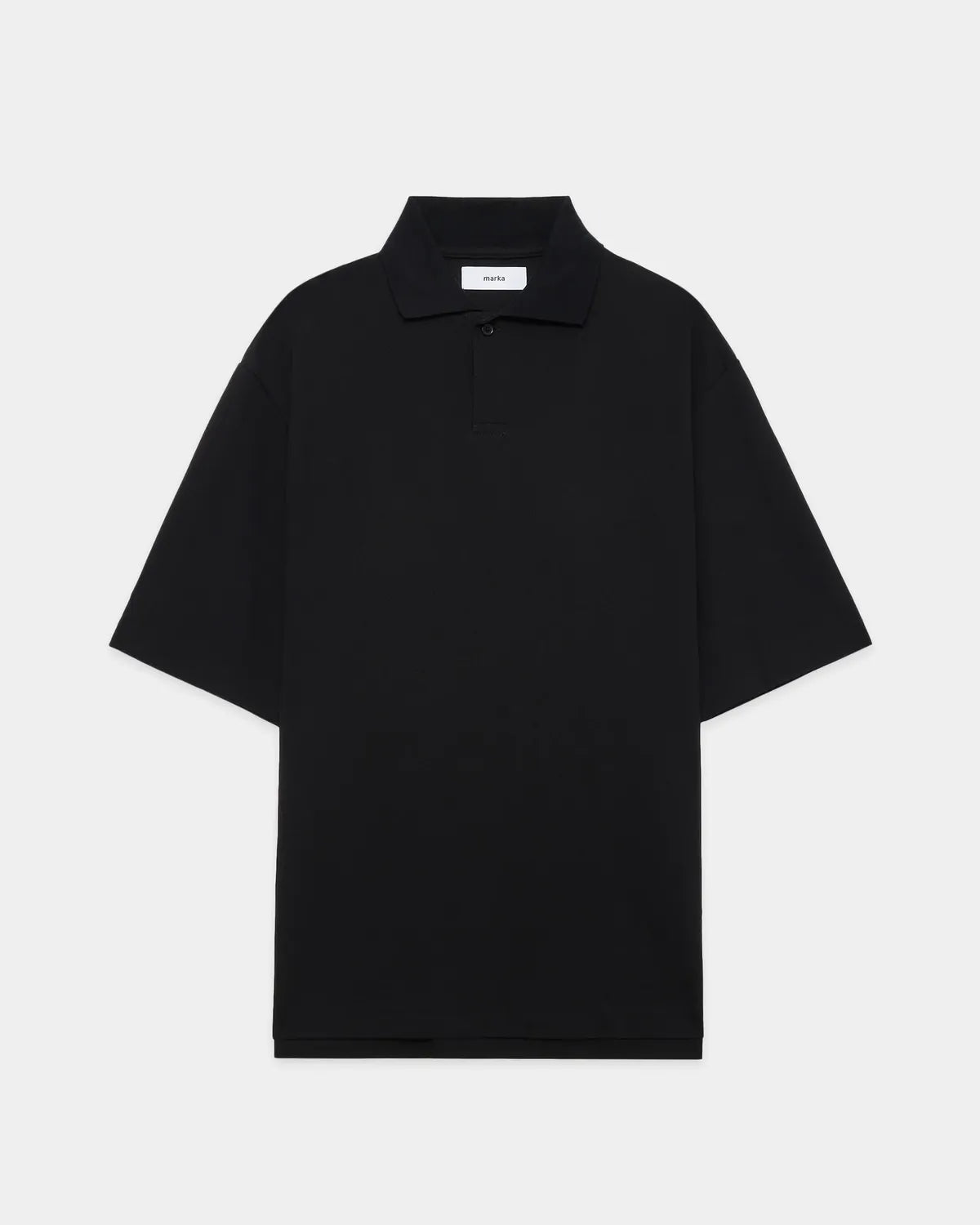 marka の 40//1 Organic Cotton High Twisted Pique One Button Tee S/S (M26A14CS02B)