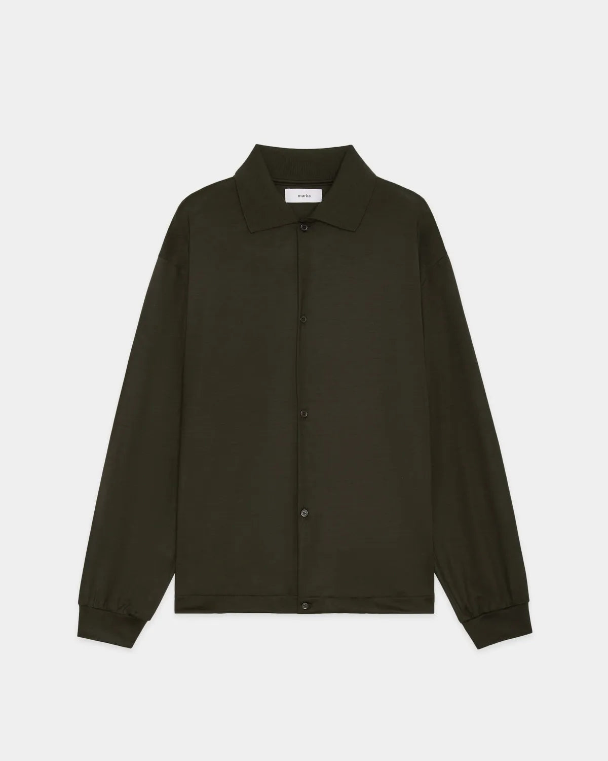 marka の Super 100s Washable Wool Jersey / Shirt Cardigan (M26C15CS01C)