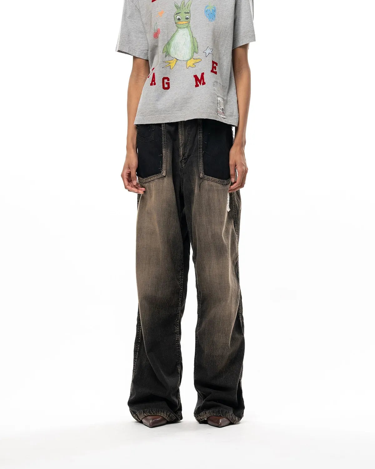 Maison MIHARA YASUHIRO / Cut-Out Pocket Denim Pants -Women's- (K17PT361)