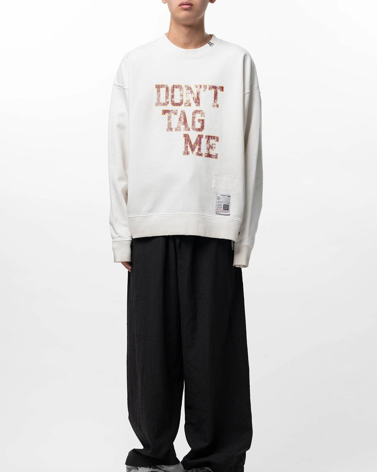 Maison MIHARA YASUHIRO / Don't Tag Me Printed Sweatshirt (J16PO782)