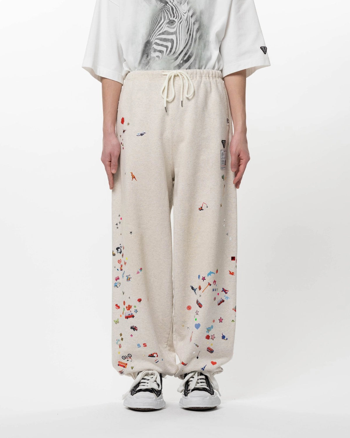Maison MIHARA YASUHIRO / Kids Sticker Printed Sweat Pants (J16PT732)