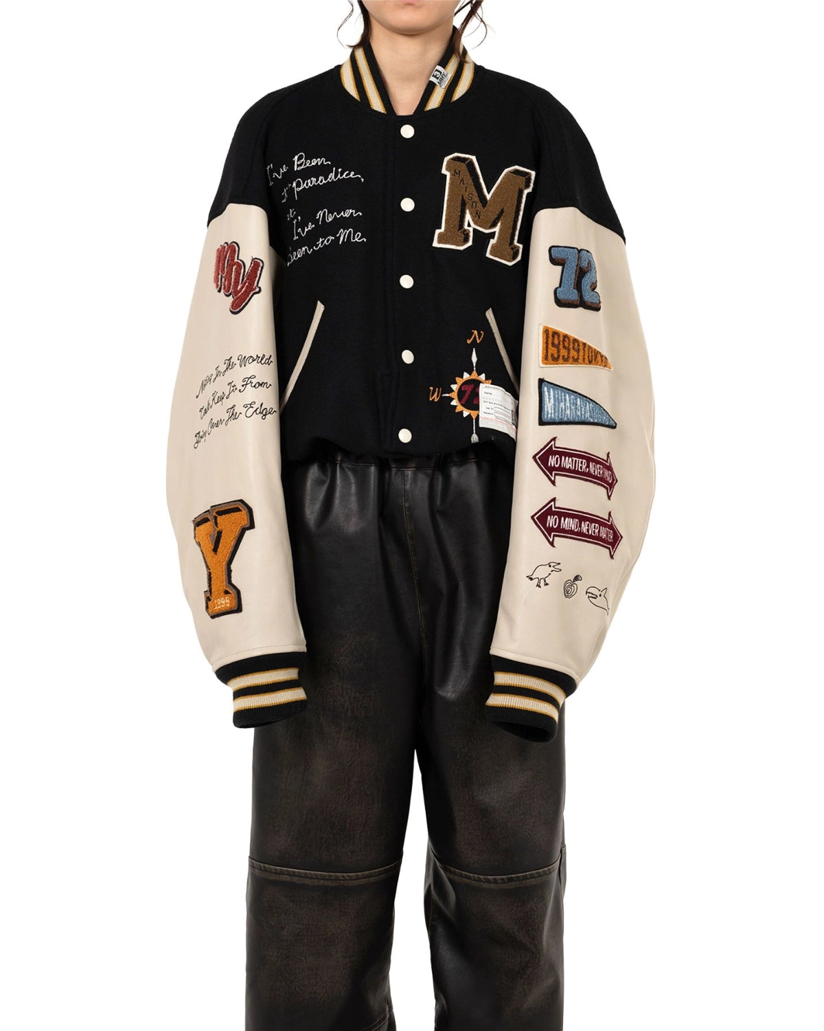 Maison MIHARA YASUHIRO / Roll-up Hem Stadium Jacket (B15BL041)