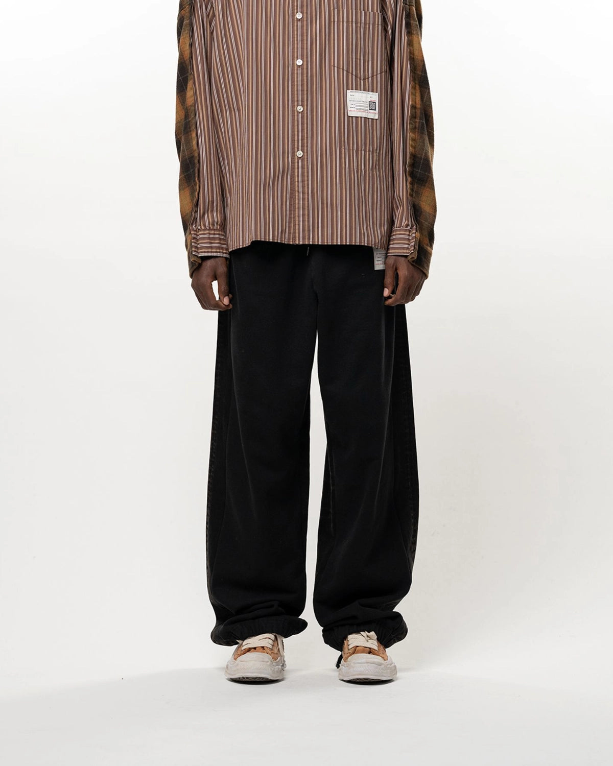 Maison MIHARA YASUHIRO / Combined Sweat Denim Pants (A17PT022)