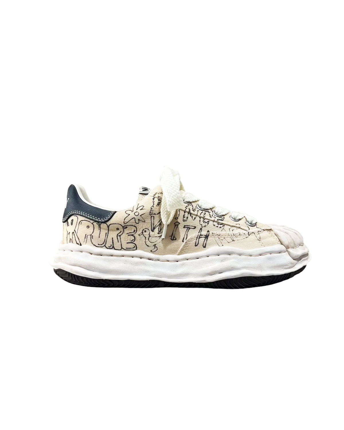 Maison MIHARA YASUHIRO / "BLAKEY" graffitied Sneaker (A16FW730)
